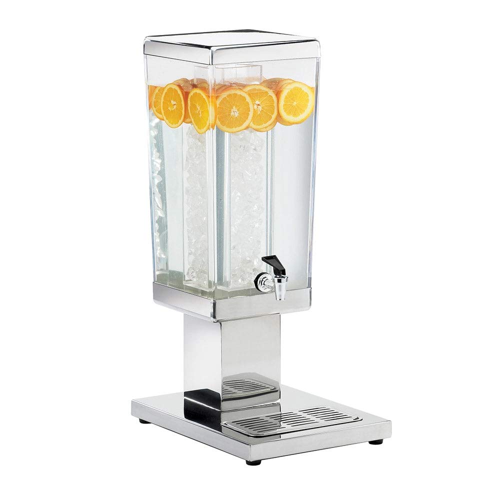 Cal-Mil 1282-3A Polycarbonate Beverage Dispenser with Ice Chamber, 26.5