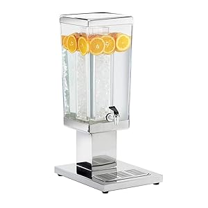 Cal-Mil 1282-3A Polycarbonate Beverage Dispenser with Ice Chamber, 26.5