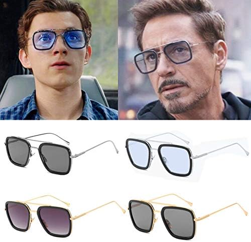 Spiderman Far From Home Iron Man Glasses Movie 2019 Peter Parker Cosplay Spider Man Edith Sunglasses