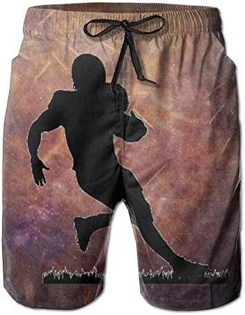 Rugby Players Mens Concise Quick Drying And Breathable Boardshorts Loose Fit Elastic Bike Shorts With Pockets For Surf Running Swimming Watershort