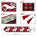 Plaid Table Runner, Cotton & Burlap Buffalo Check Table Runner, Christmas Elk Table Runner for Christmas Table Decoration, Family Dinners or Gatherings, Indoor or Outdoor Parties. 14 x 74 Inch