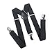ELENKER Baby Boys Adjustable Elastic Solid Color 1 inch Suspenders (Size 30