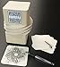 Square Bar Coasters for Drinks and DIY Crafts, 4 Inch, 125 Pack, Off white