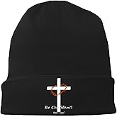 viofre Black Beanie for Men Skull Finger Beanie Hat Mens Knitted Winter Hat for Men Women Chemo Beanies