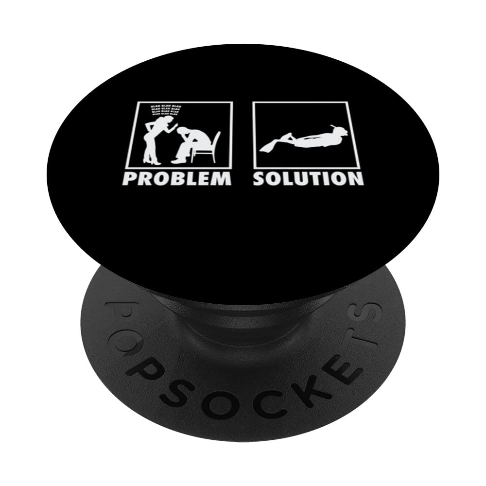 Snorkeling Snorkeler Statement Problem Solution PopSockets Swappable PopGrip