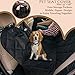 EVOest Dog Car Seat Cover, Pet Seat Cover for Cars/Trucks/SUV's, Hammock Convertible, 100% Waterproof Pet Back Seat Protector with Extra Side Flaps, Bonus Pet Seat Belt & Tote Bag
