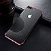 DTTO for iPhone 8 Plus/7 Plus Case, [Lightening Series] Clear Style Slim Fit Soft TPU Anti-Scratch Protective Cover Electronic Engraving iPhone 5.5 Inch Case for iPhone 7 Plus/8 Plus, Bright Red
