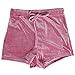 VANCOL Women's High Waist Velvet Shorts