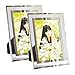 Giftgarden 4x6 Picture Frame Glass Modern 4 by 6 Photo Frames Friends Gifts for Tabletop Display, 2 Pack