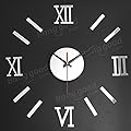 Hiquty Roman Digital DIY Wall Art Home Decoration Wall Clock ( Gold )