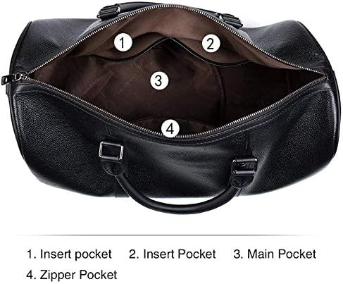 carry on leather duffle bag