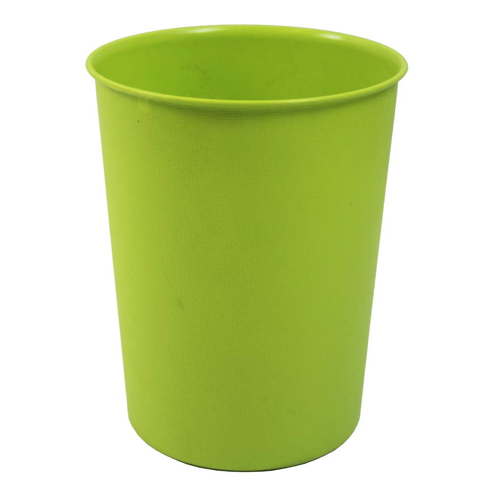 JVL Quality Vibrance Bright Green Lightweight Plastic Waste Paper Basket Bin