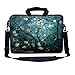 Meffort Inc 17 17.3 inch Neoprene Laptop Bag Sleeve with Extra Side Pocket, Soft Carrying Handle & Removable Shoulder Strap for 16
