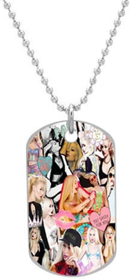 Iggy Azalea Custom Cool durable Size 1.2 x 2.1 inches oval alumminum dog tag pet tag ID Necklace Pendant