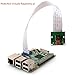 kuman for Raspberry Pi Camera Module 5MP 1080p OV5647 Sensor with 15 Pin FPC Cable + Pi Zero Ribbon Cable 15cm for Raspberry Pi 4 3 2 Model B B+ A+ and Pi Zero