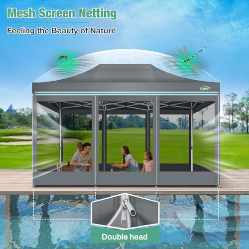 COBIZI 10x15 Heavy Duty Pop Up Canopy Tent Review: Large Gazebo with Mosquito Netting image 29