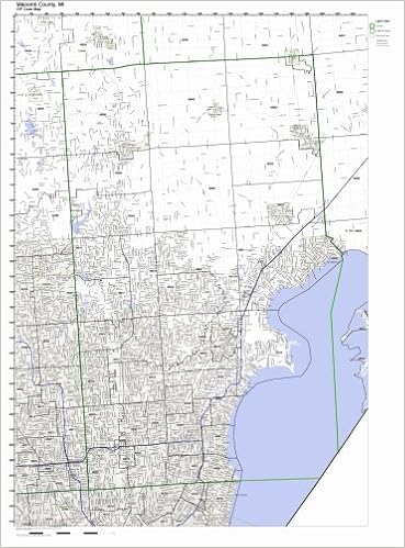 Macomb County Zip Code Map Macomb County, Michigan Mi Zip Code Map Not Laminated: Amazon.com: Office  Products