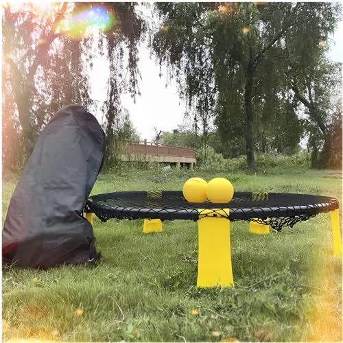 Beauenty Spikeball Game Set for Played Outdoors,Indoors,Lawn,Yard,Beach,Park,Beach Games for Boys,Girls,Teens, Adults,Family(Includes 3 Balls,Drawstring Bag and Rule Book)