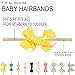 Papiarts Baby Girl Headbands and Bows, Nylon Headbands, Hair Accessories for Newborn Toddler Girls