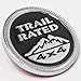 Btopars Black And Chrome Trail Rated 4x4 Metal Emblem Badge Sticker for Jeep Wrangler Cherokee Liberty …