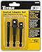 Titan 12082 3-Piece Socket Adapter Set (1/4
