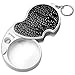 Fancii LED Lighted 3X Folding Pocket Magnifier with 15X Loupe, 60mm Diameter Flip Open Lens – Best Illuminated Portable Magnifying Glass for Reading, Inspection, Jewelry, Coins, Hobby, Travel