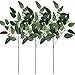 3 Pcs Fake Seeded Eucalyptus Leaves Spray Faux Artificial Eucalyptus Leaves Stems Bulk in Green 25
