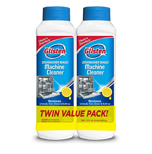 Summit Brands Glisten Dishwasher Magic Cleaner and Disinfectant, 12 Fl. Oz. Bottle, 2 Pack (2-Pack (Pack of 2))