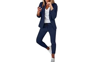 Lainuyoah Women Suit Sets For Work 2024 Fall Two Piece Blazer Jacket and Pencil Pants Business Casual Office Formal Outfits