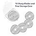 Precision Quilting Tools 45mm Crochet Edge Skip Blades (Pack of 10) Compatible with Cutter! Perfect Wide Skip Blade for Crochet Edge Projects, Fleece, and Scrapbooking!