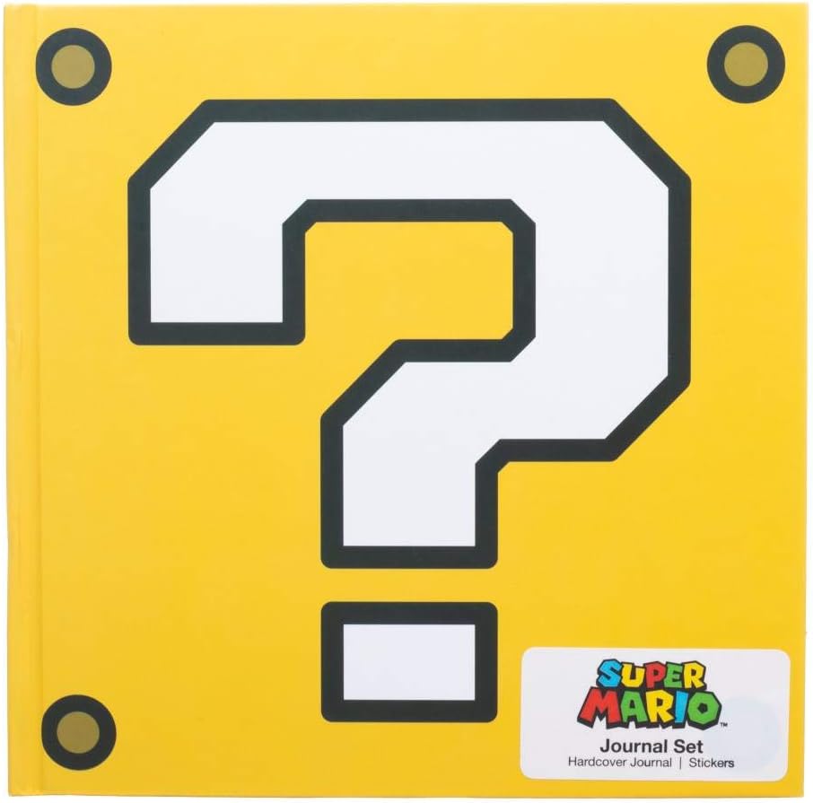 Super Mario Question Box Hardcover Journal Fashion
