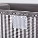 Storage Bins Set,MEE'LIFE Pack of 2 Foldable Storage Box Cube with Lids and Handles Fabric Storage Basket Bin Organizer Collapsible Drawers Containers for Nursery,Closet,Home,Bedroom(Gray Stripes)