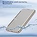 iMusi Case Cover for Samsung Galaxy S6 Edge Plus, Mirror Smart Clear Transparent View Window Flip Protector Bumper - Silver