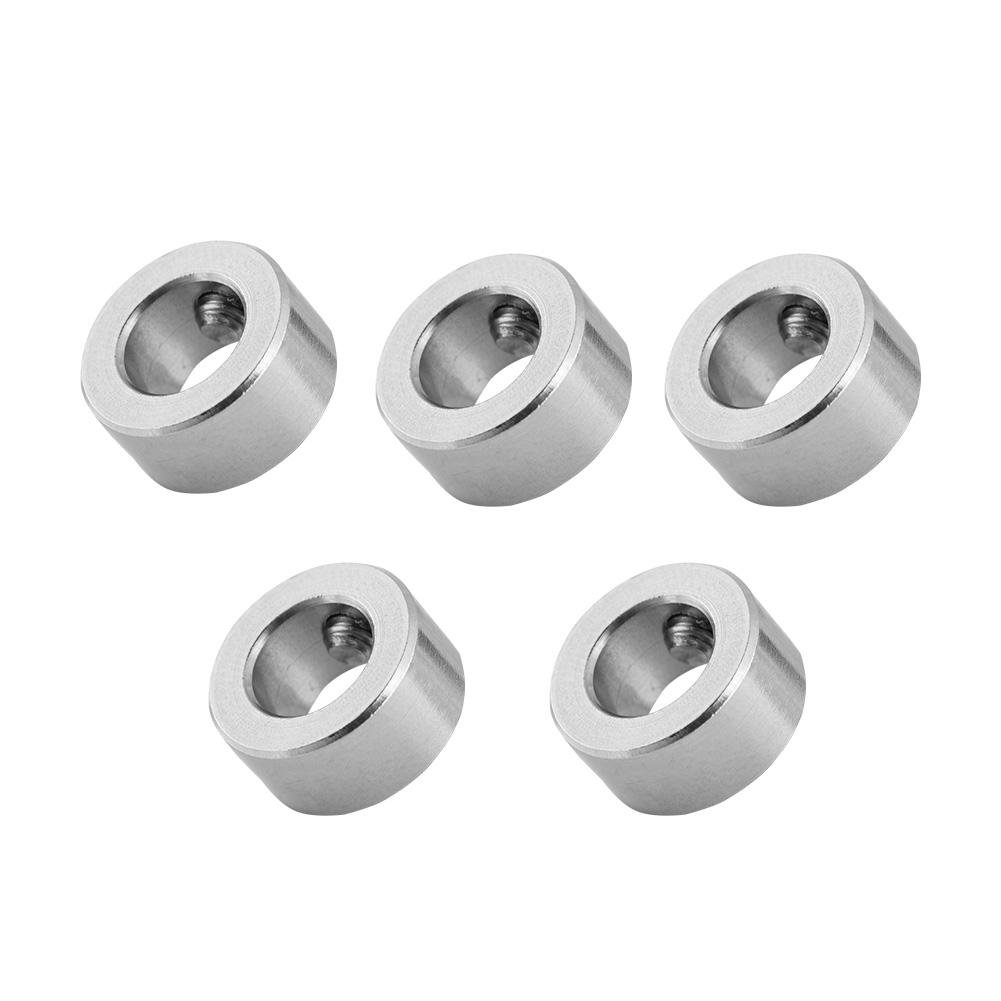 Tonysa 5 Pcs 8mm Shaft Lock Collar T8 Lead Screw Lock Ring Nickle Plated Iron Isolation for 3D Printer