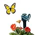 CNZ Fluttering Solar Battery Powered Butterfly with Ground Spike, Monarch Yellow