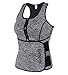 ANGOOL Women Sauna Sweat Vest Neoprene Waist Trainer Workout Slimming Vest for Weight Loss with Adjustable Waist Trimmer Belt