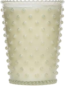 Simpatico Hobnail Candle, White Flower