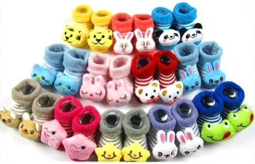 Lowestbest Baby Soft Sole Prewalkers Skid-Resistant Baby Girl Toddler Socks 3-12 months