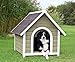 TRIXIE Natura Cottage Dog House – Outdoor Dog House for Medium Dogs with Weatherproof Sealer & Peaked Roof, Wooden Dog House with Adjustable Legs for Medium-Sized Dogs – 37 x 31.5 x 33.5 in