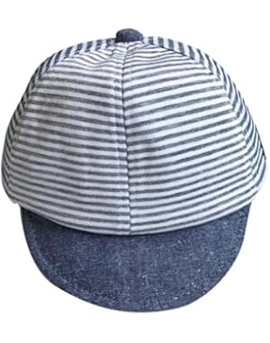 Summer Hats Cute Casual Striped Soft Eaves Baseball Cap Baby Boy Girl Sun Hat