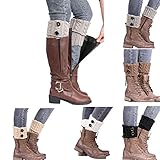 DEESEE(TM) Leg Cuffs Boot Knitting Socks Leg Warmers Boot Cover Keep Warm Socks