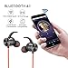 [Upgraded Version] Senbowe Magnetic Bluetooth Headphones,Wireless Bluetooth Headphones/Headset Noise Cancelling Earbuds/Microphone [ Sports/Running/Gym/Sweatproof ],Secure Fit for Sports