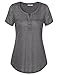Business Clothes,Vivilli Summer Tall Womens Tops and Blouses T Shirts Blouse Dark Grey XX-Large