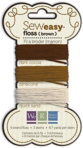 We R Memory Keepers 71068-4 Sew Easy Floss, Brown