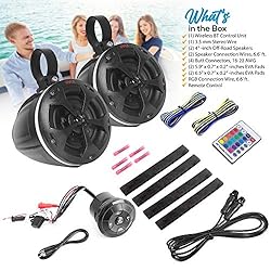Pyle 2-Way Waterproof Off Road Speakers - 4" 800W