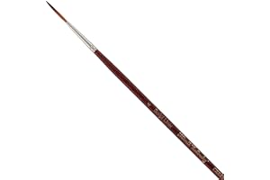 Creative Mark Mimik Kolinsky Watercolor Brush - # 4 Script Liner - Long Handle Synthetic Paint Brush - Handmade in Germany - Synthetic Sable Paint Brushes for Professional Artists - Animal-Friendly