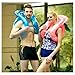 Huluwa Swim Ring Portable Inflatable Pool Floats Neck Float Life Vest Swimming Lap for Adult and Kids, M, Blue