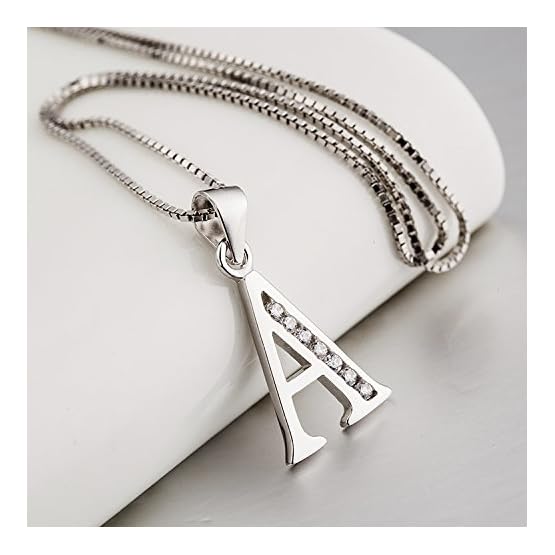 YFN-Initial-Pendant-Necklace-Earrings-in-Sterling-Silver-with-Cubic-Zirconial-26-Letter-Alphabet-Jewelry-for-Women-Teen-Girl YFN-Initial-Pendant-Necklace-Earrings-in-Sterling-Silver-with-Cubic-Zirconial-26-Letter-Alphabet-Jewelry-for-Women-Teen-Girl