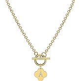 MEIERYA Gold initial necklace for women
