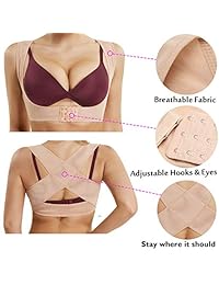 Camisetas correctoras de postura para mujer, compresión de pecho y espalda cruzada